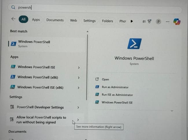 Windows PowerShell Windows PowerShell